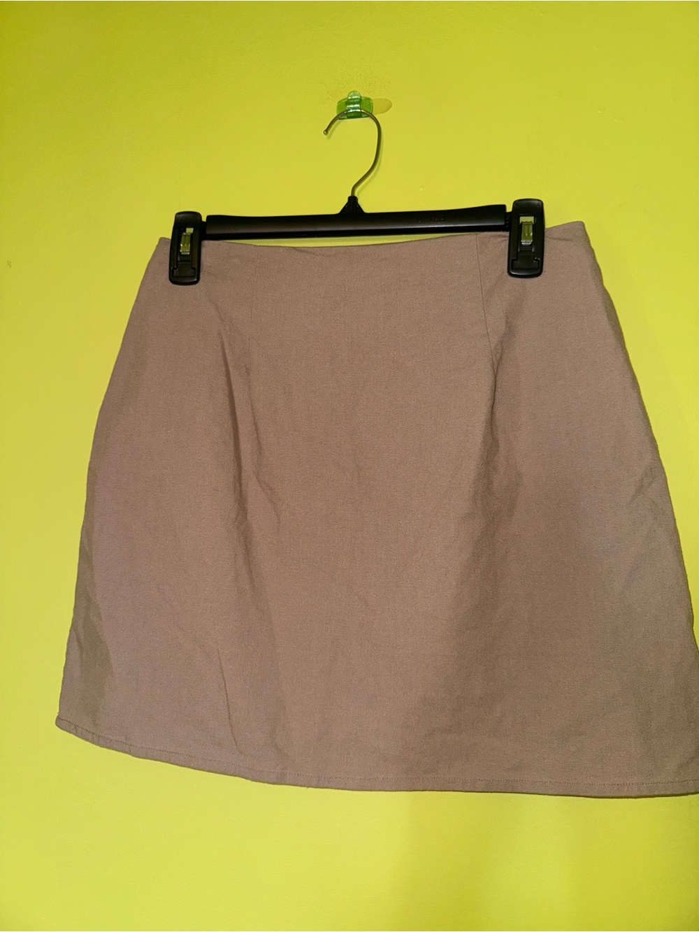 Sabo linen style 90s y2k skirt in light brown size M